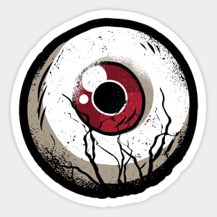 Dark Eye Ball Halloween Sticker